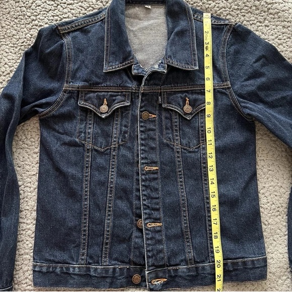 Women’s Blue Earl Jean Denim Jacket in EUC size M - Picture 6 of 6